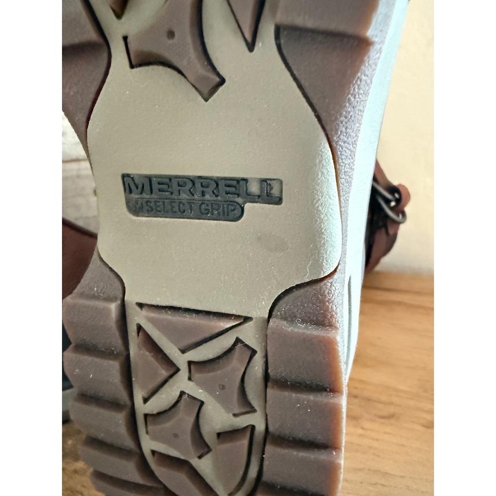 Merrell Women's GORE-TEX Waterproof Leather Winter Snow Boots Brown Size 10 - Picture 4 of 8